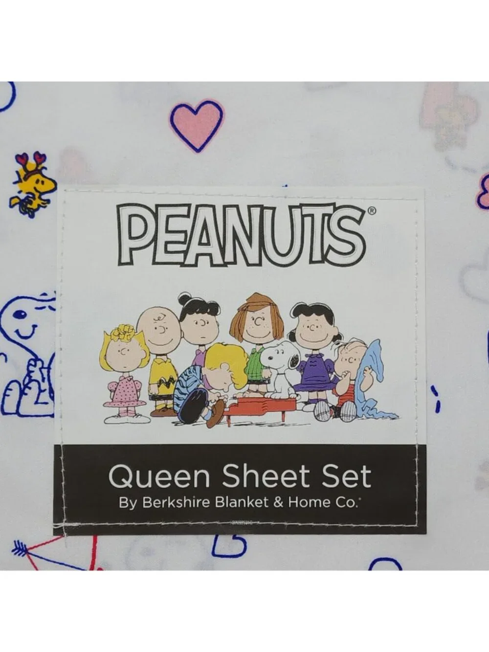 Peanuts Snoopy Queen Sheet Set By Berkshire Hearts Valentines Anniversary